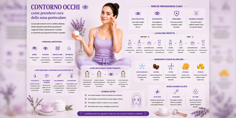 Donna con viso completo e applicazione delicata di crema nella zona del contorno occhi
