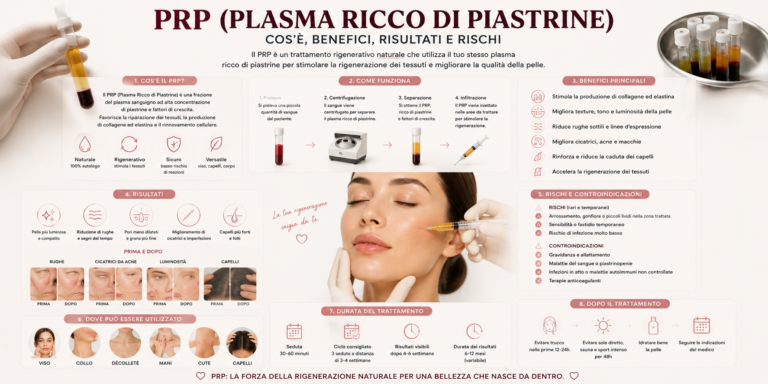 PRP (Plasma Ricco di Piastrine): cos’è, benefici, risultati e rischi