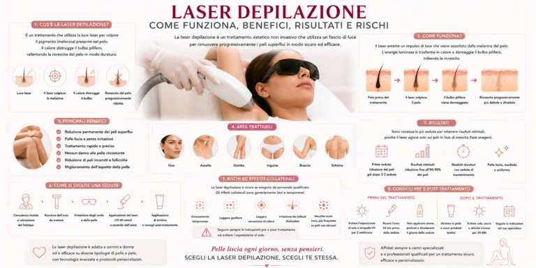 Laser Depilazione: come funziona, benefici, risultati e rischi