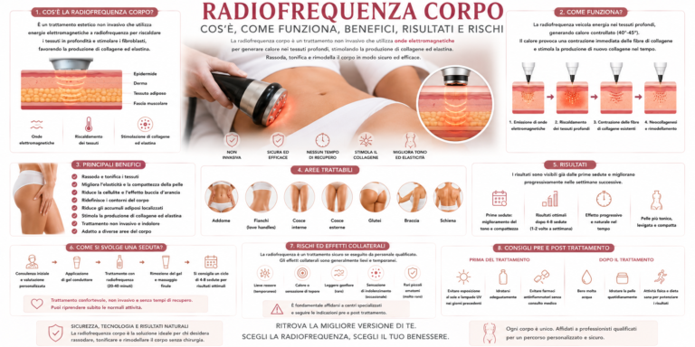 Radiofrequenza Corpo: cos’è, come funziona, benefici, risultati e rischi
