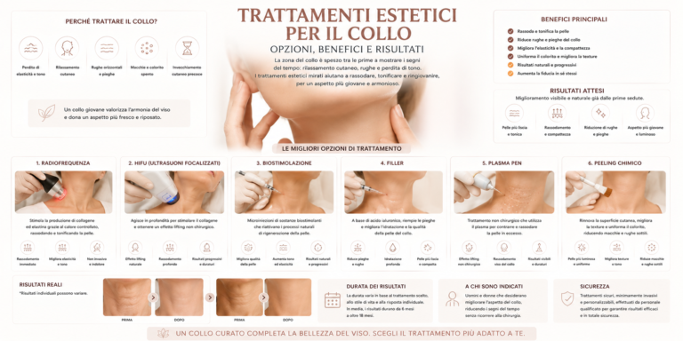 Trattamenti Estetici per il Collo: opzioni, benefici e risultati