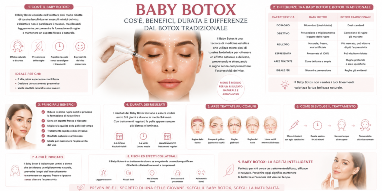 Baby Botox: cos’è, benefici, durata e differenze dal Botox tradizionale