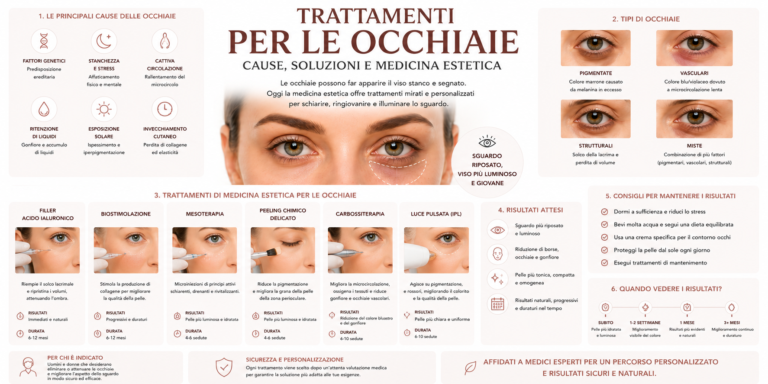 Trattamenti per le Occhiaie: cause, soluzioni e medicina estetica
