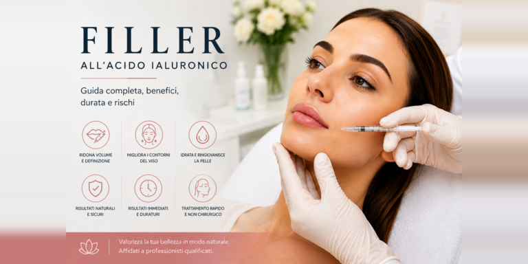 Filler all’acido ialuronico: guida completa, benefici, durata e rischi
