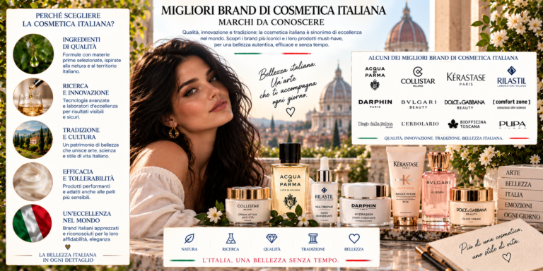Migliori brand di cosmetica italiana tra skincare, make-up, haircare, profumi e beauty