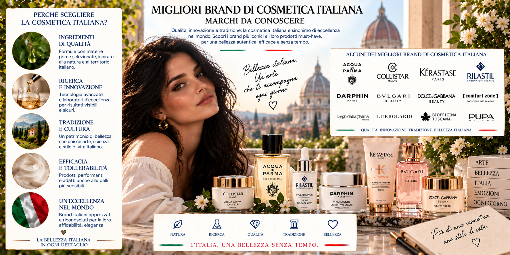Migliori brand di cosmetica italiana tra skincare, make-up, haircare, profumi e beauty