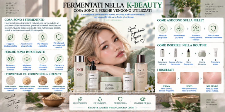 Fermentati nella K-Beauty con riso, ginseng, Artemisia ed essence coreane per una skincare luminosa e idratata