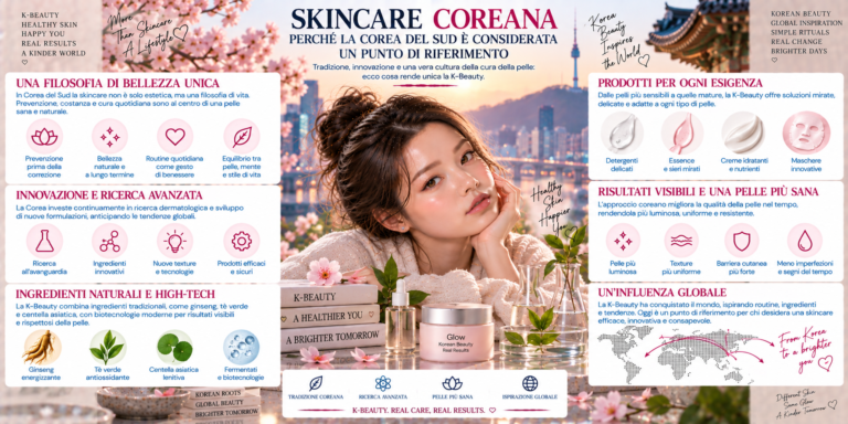 Skincare coreana e innovazione K-Beauty tra routine, ingredienti e tecnologia cosmetica