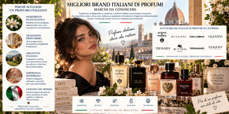 Migliori brand italiani di profumi tra profumeria di lusso, nicchia, fragranze mediterranee e maison italiane